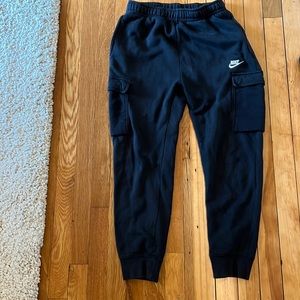 Nike black cargo joggers men size small